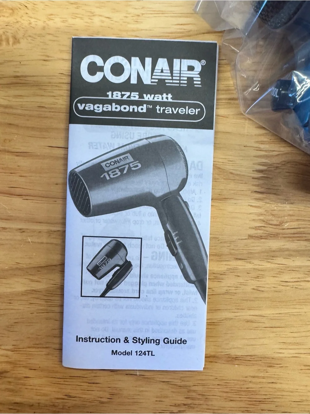 Conair 1875 Compact Styler Hair Dryer Blue Brand New